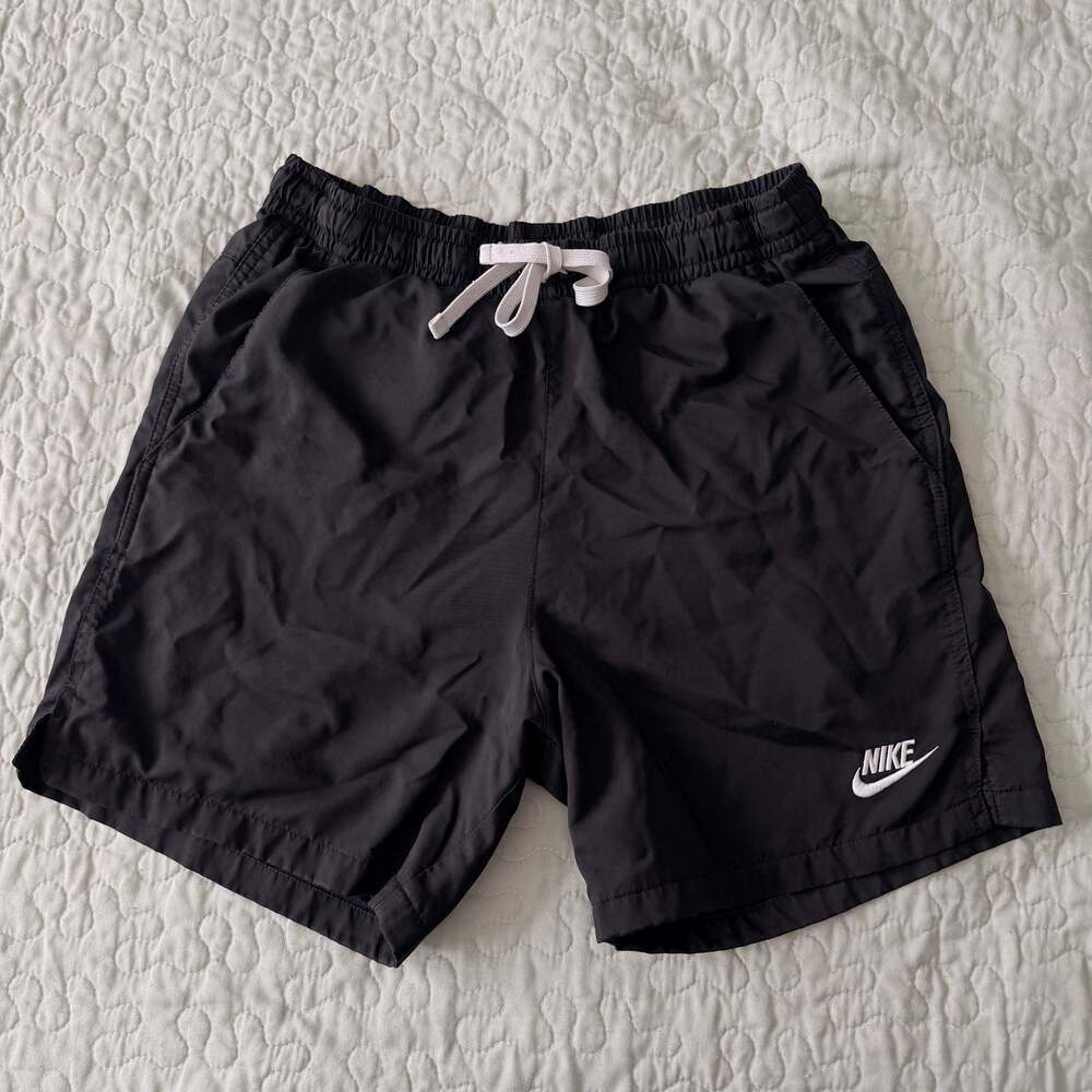 Nike Sportswear Flow Woven Shorts Black White